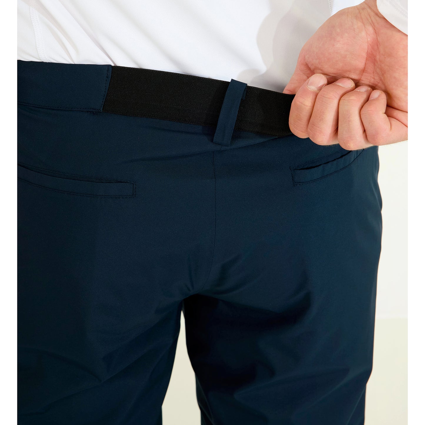 Abacus Mens Navy Links Waterproof Trousers with Brushed Inner