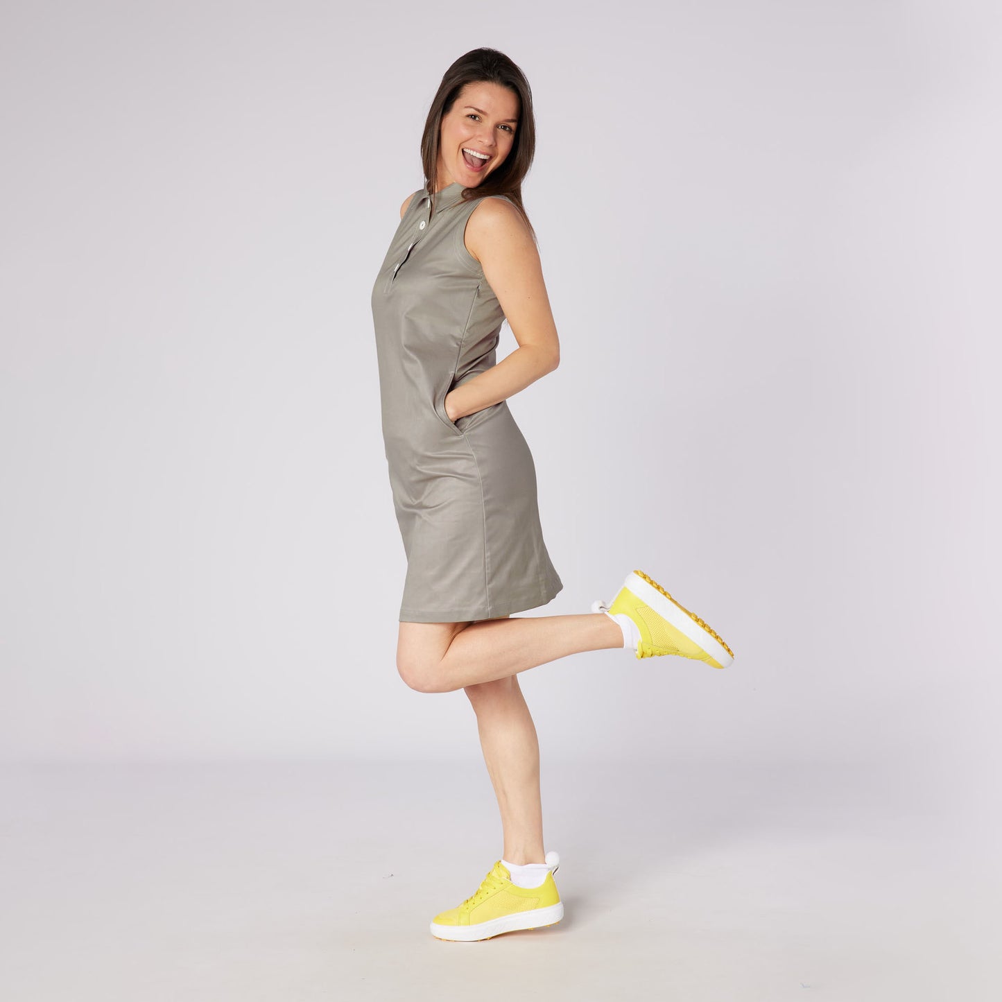 Swing Out Sister Ladies Sleeveless Dress with Sleek Shift Design for Comfort & Confidence