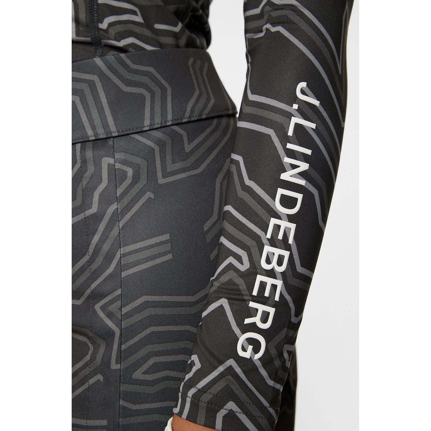 J.Lindeberg Ladies Compression Top in Contour Print