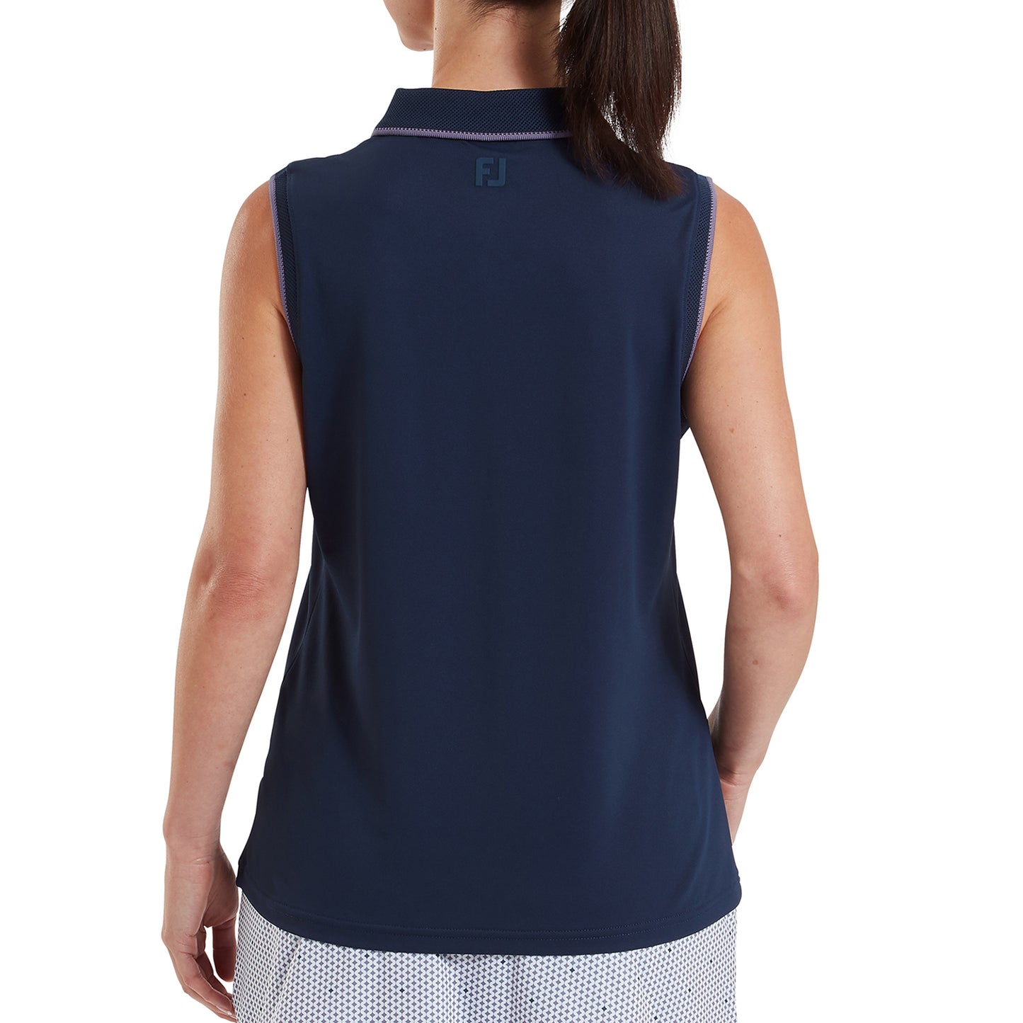 FootJoy Ladies Sleeveless Polo in Navy - Clean & Modern Style with Flattering Fit