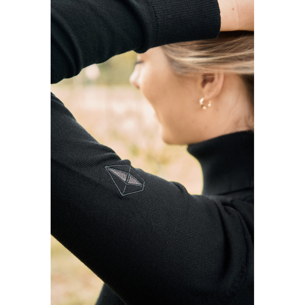 Pure Golf Ladies Classic Roll Neck in Black
