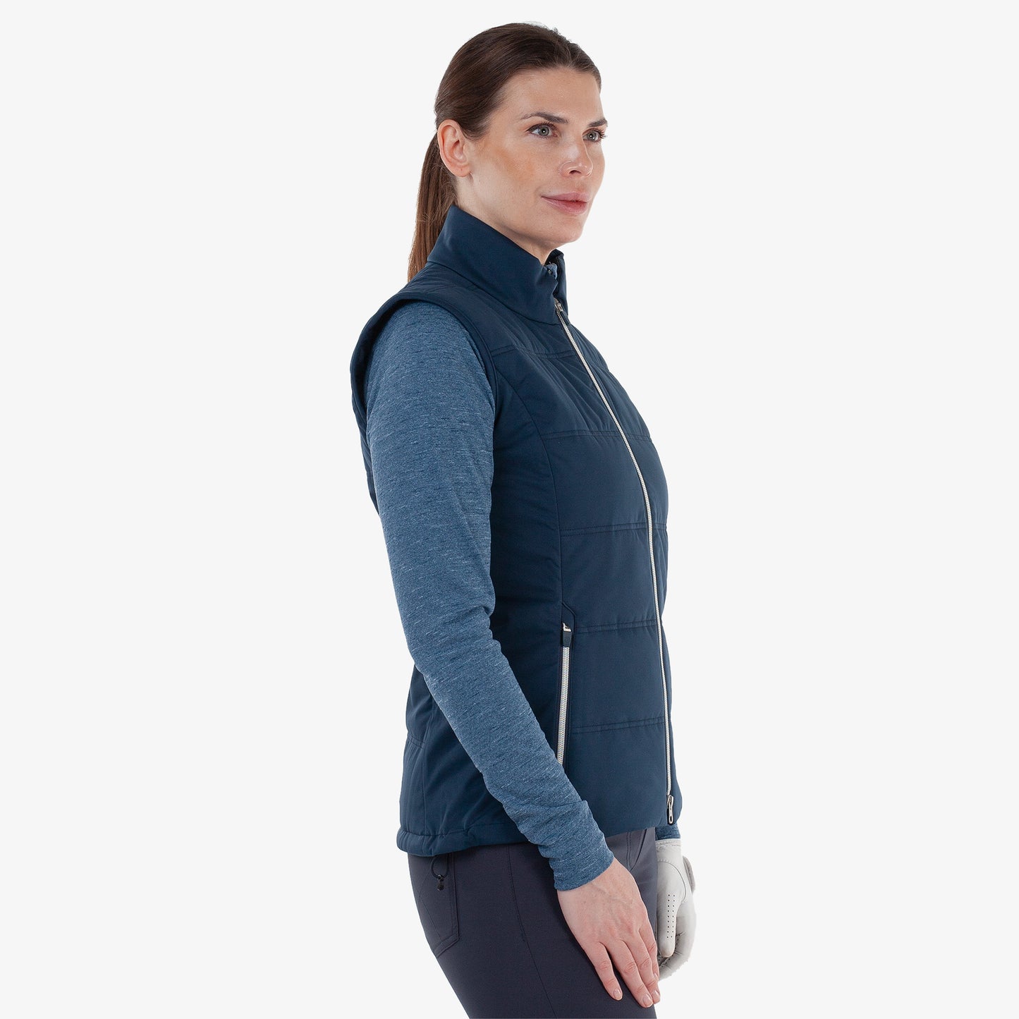 Galvin Green Women's Navy Quilted Gilet with Water Repellent Finish