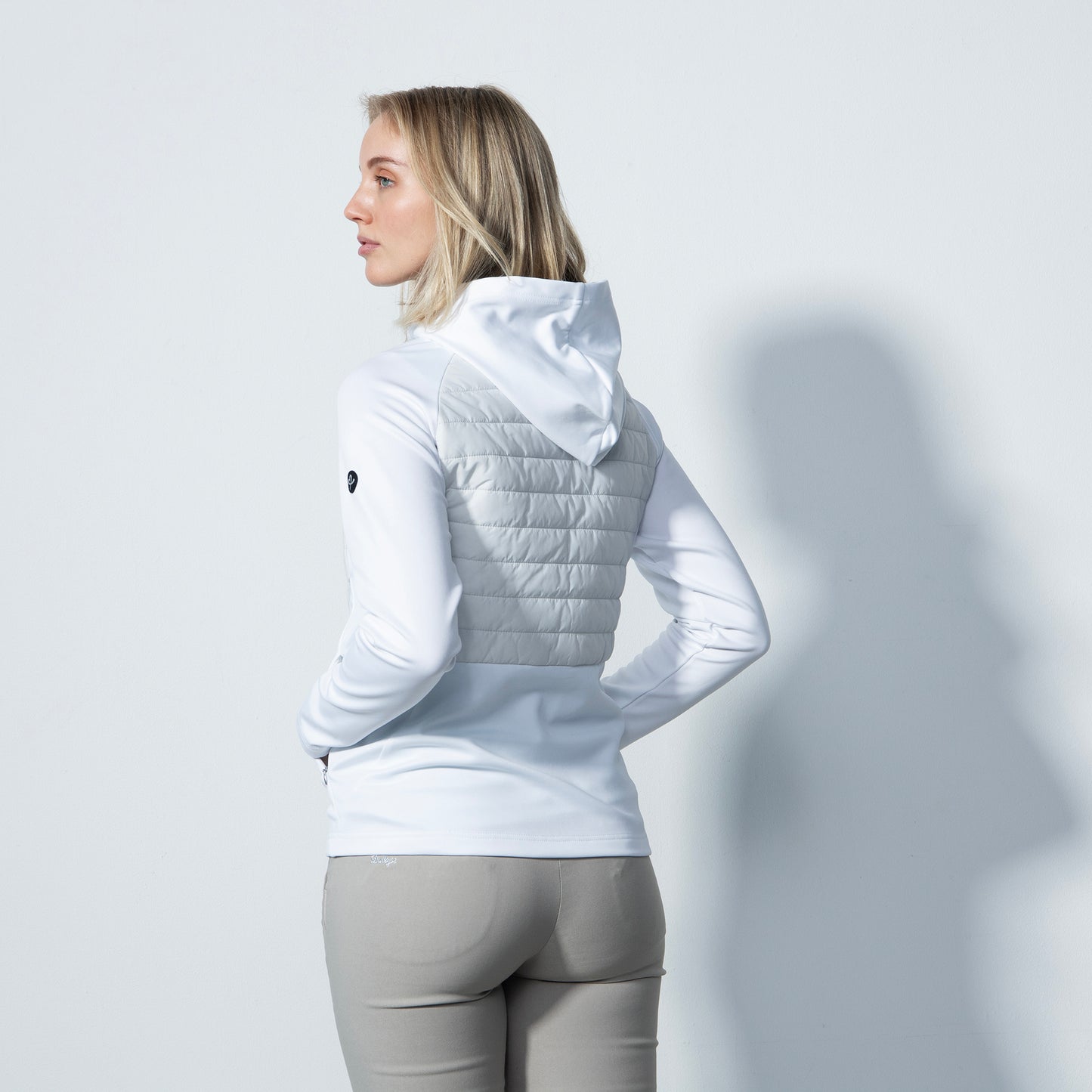 Daily Sports Ladies Lightweight Hybrid Jacket with Hood in White