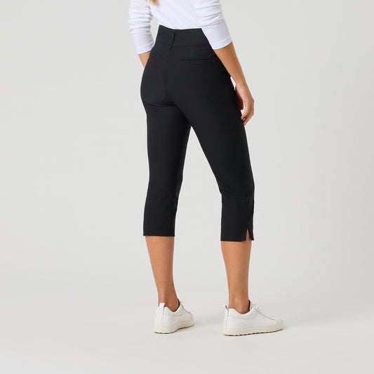 Daily Sports Ladies Pull-On Black Golf Capris