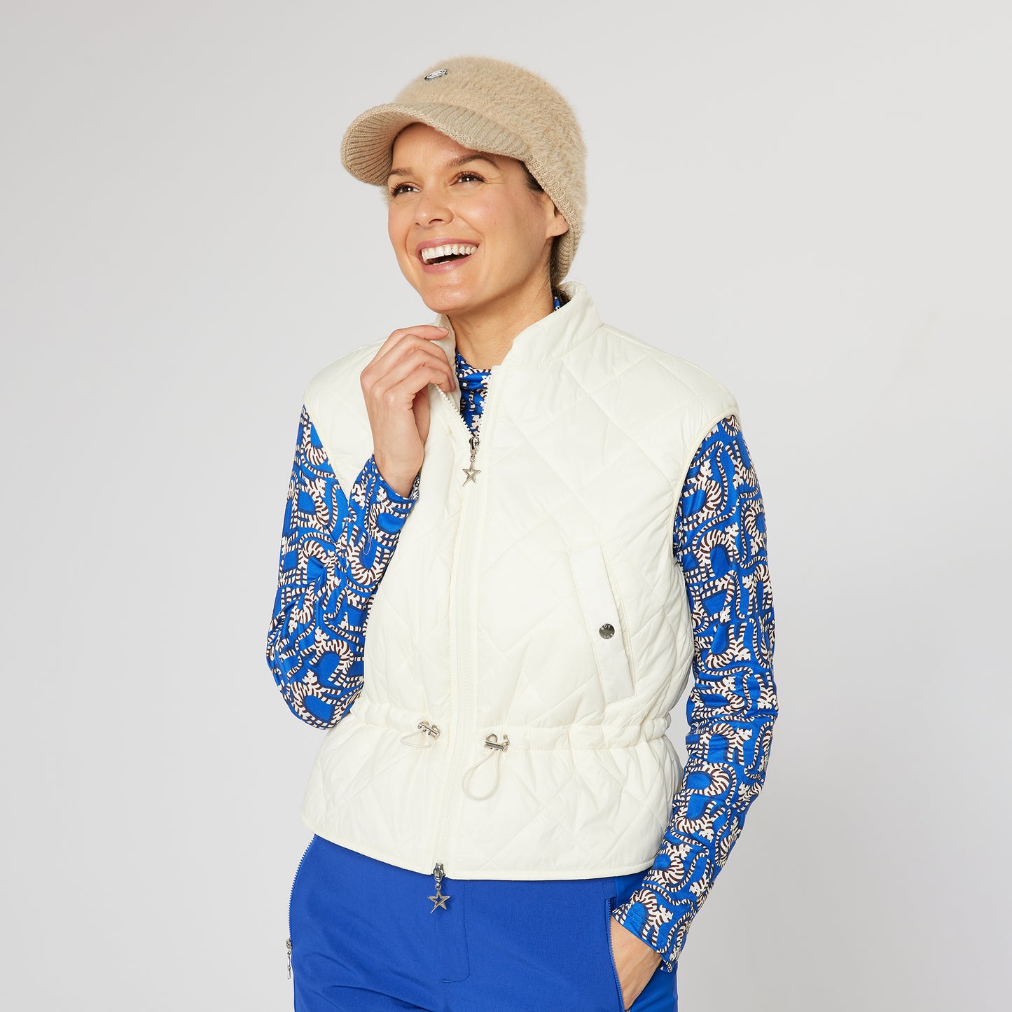 Swing Out Sister Ladies Insulated Gilet with Drawstring Waist