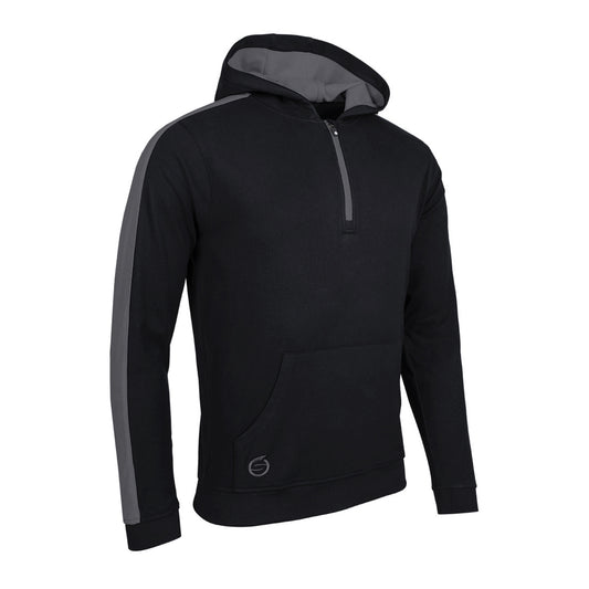 Sunderland Mens Hooded Showerproof Thermal Fleece in Black