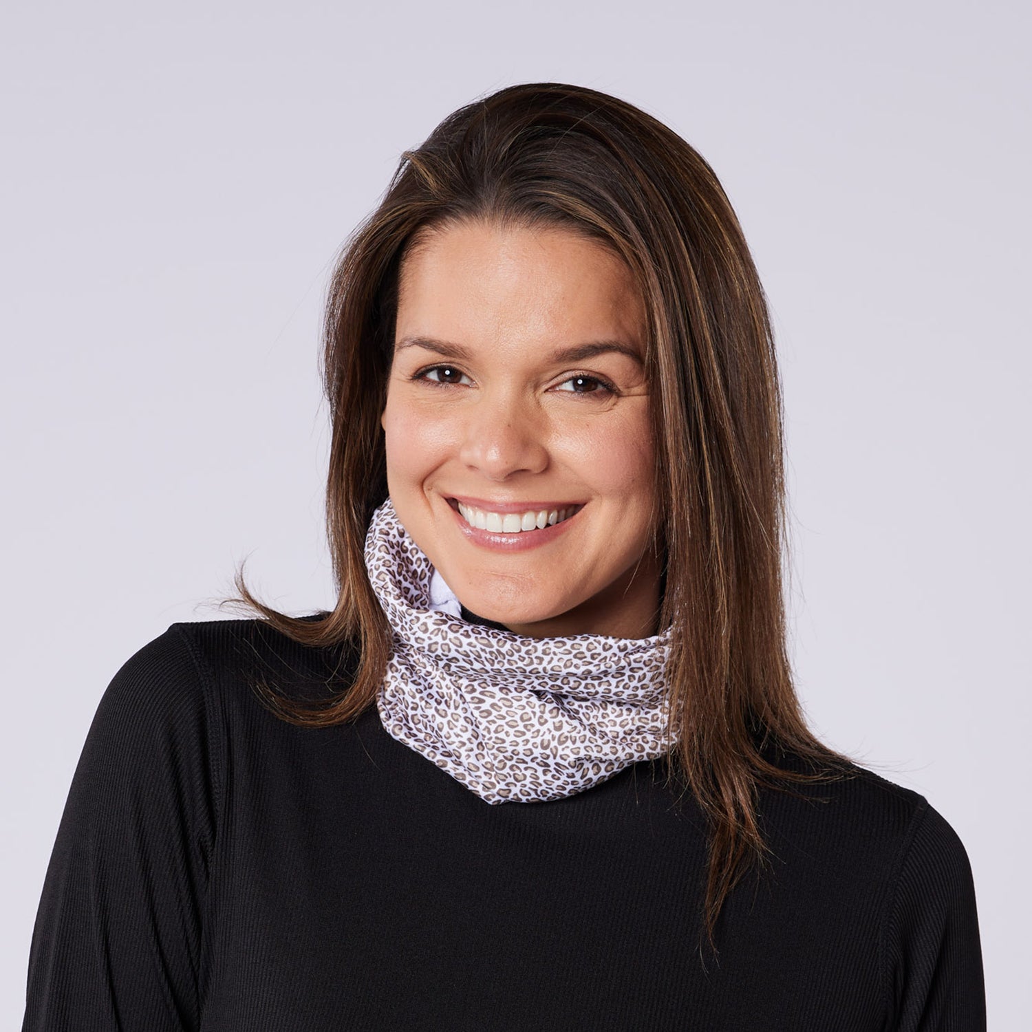 Swing Out Sister Multi-Functional Soft-Stretch Leopard Print Snood