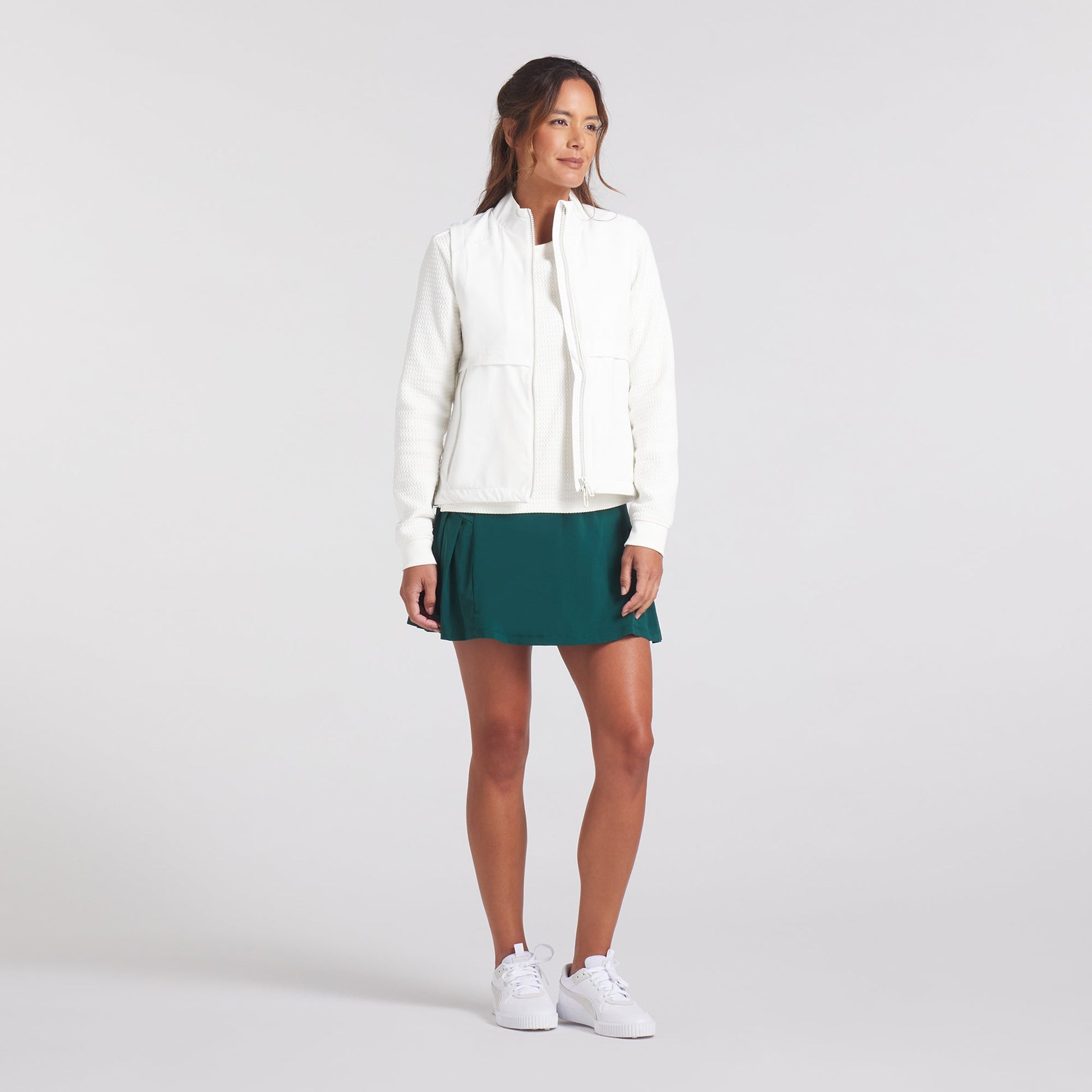 Puma Ladies Lightweight Gilet in Warm White