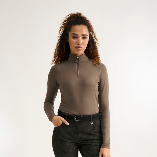 PING Ladies Long-Sleeve Zip-Neck Golf Top