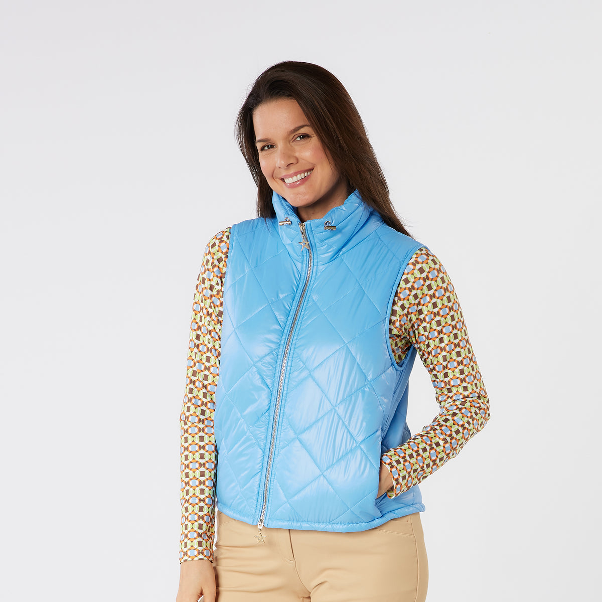 Swing Out Sister Lightweight Quilted Gilet with Adjustable Neck Toggles