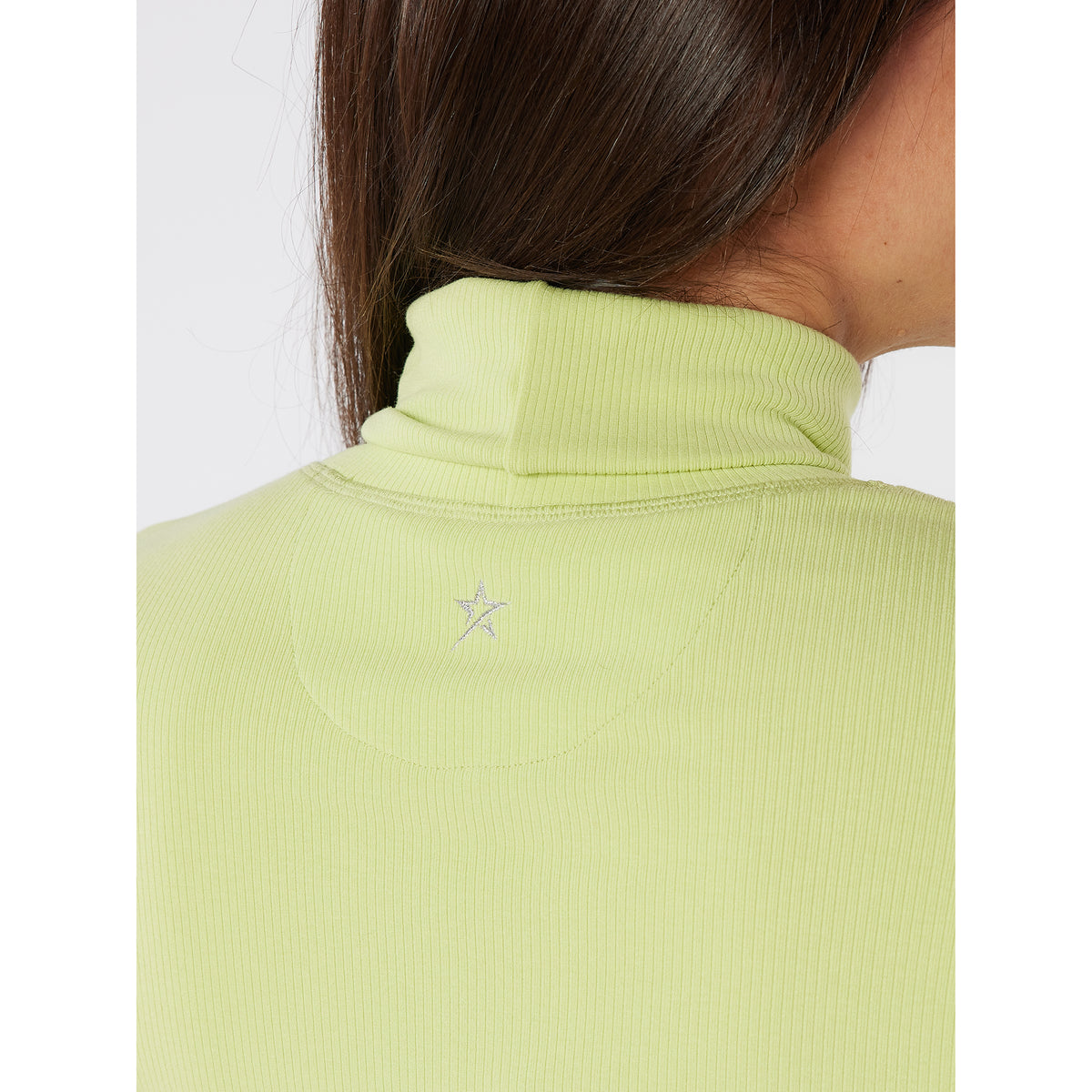 Swing Out Sister Soft-Stretch Ribbed Roll Neck with Brushed Back Inner