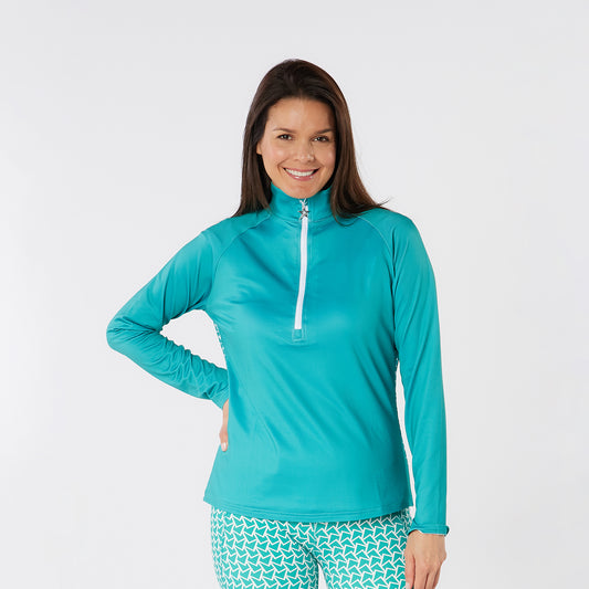Swing Out Sister Micro Fleece Backed Top with Back Pattern