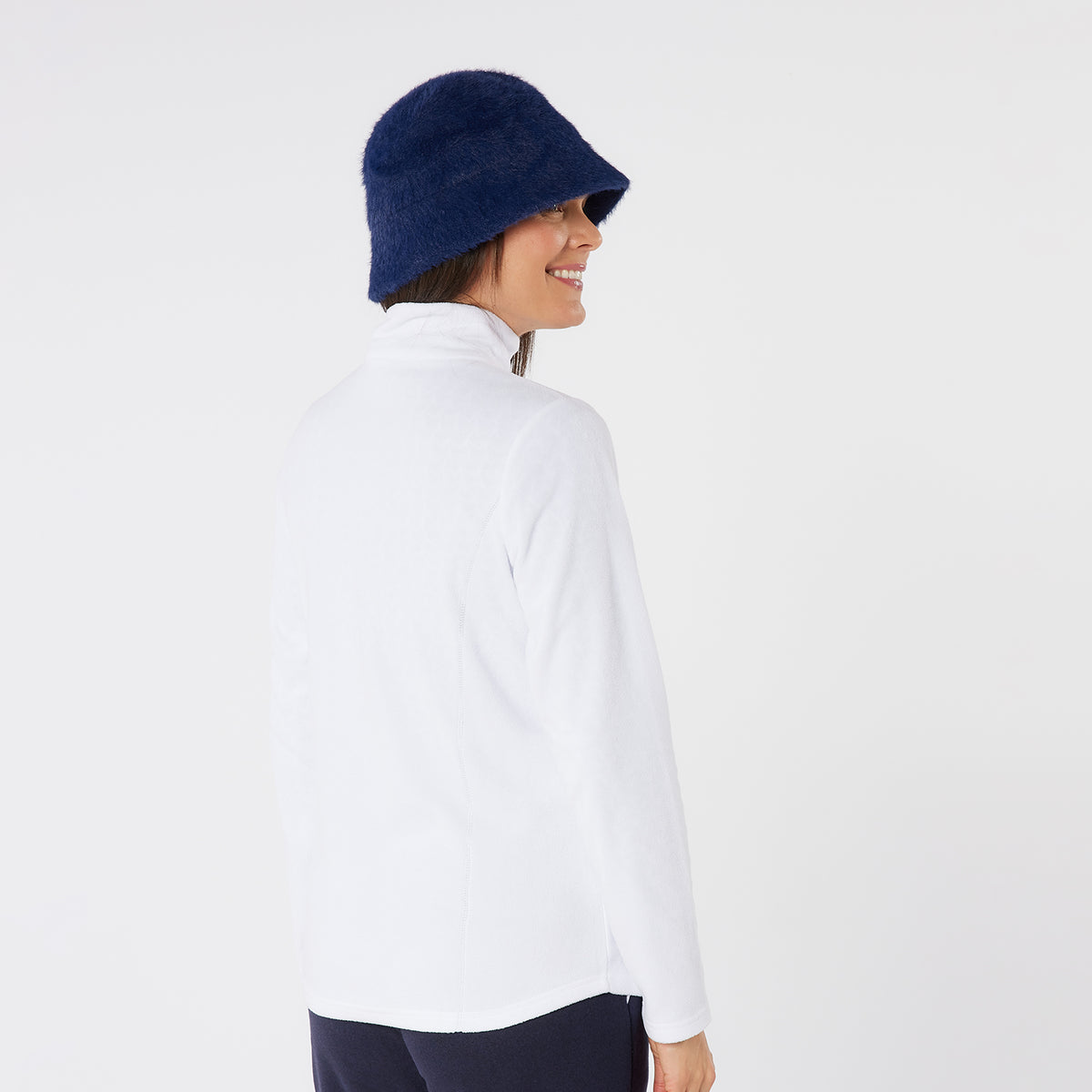 Swing Out Sister Ultra-Soft 1/4 Zip Fleece with Silver Thread Contour Seams