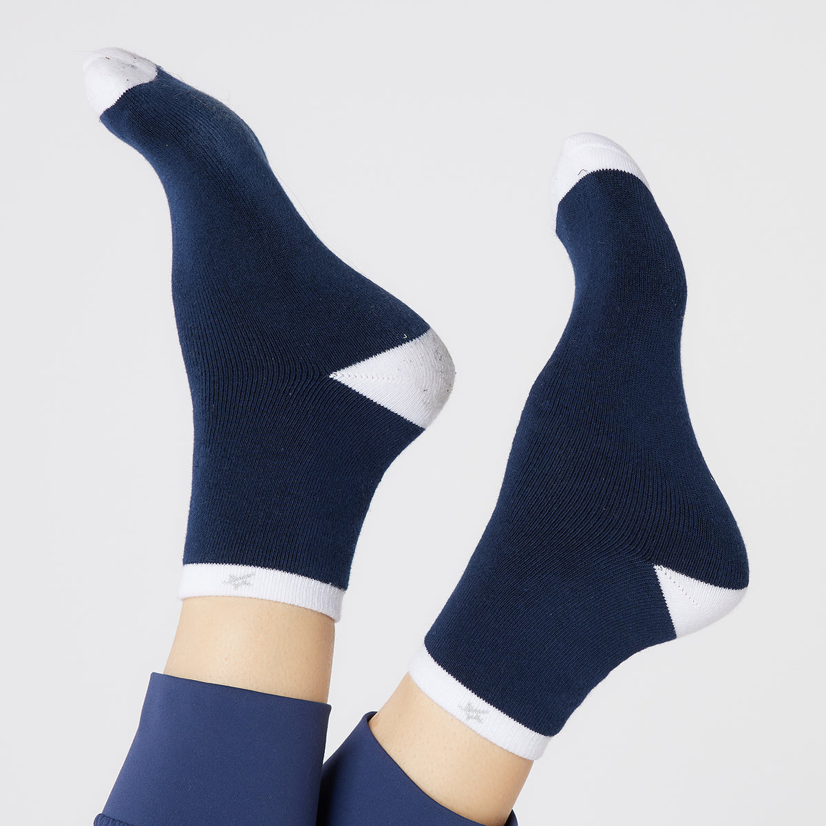 Swing Out Sister 2 Pair Pack of Socks in Navy & White
