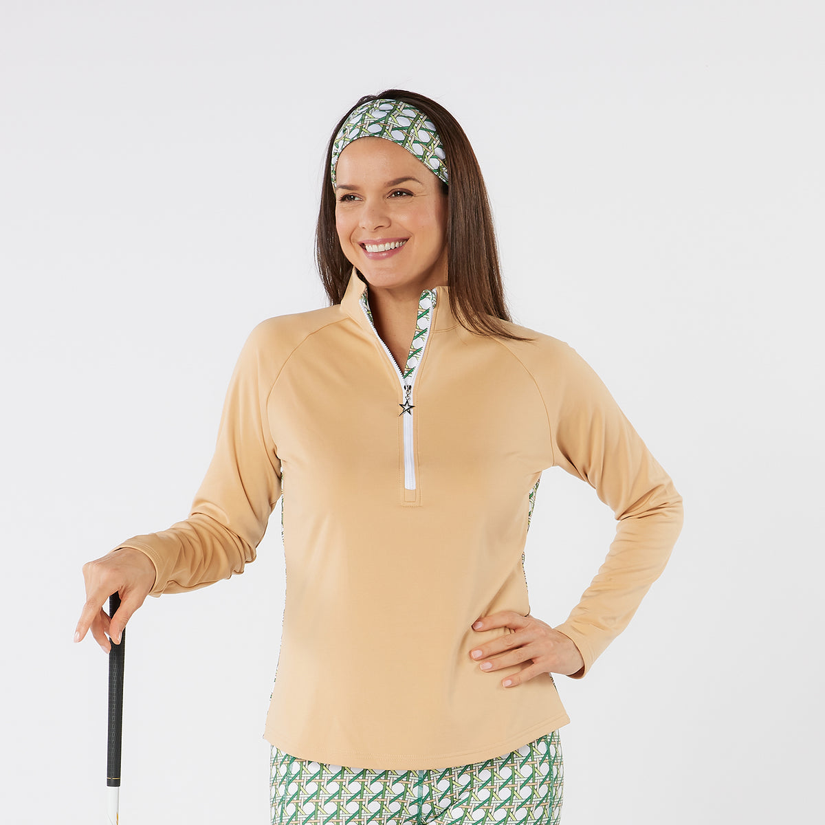 Swing Out Sister Micro Fleece Backed Top with Back Pattern 