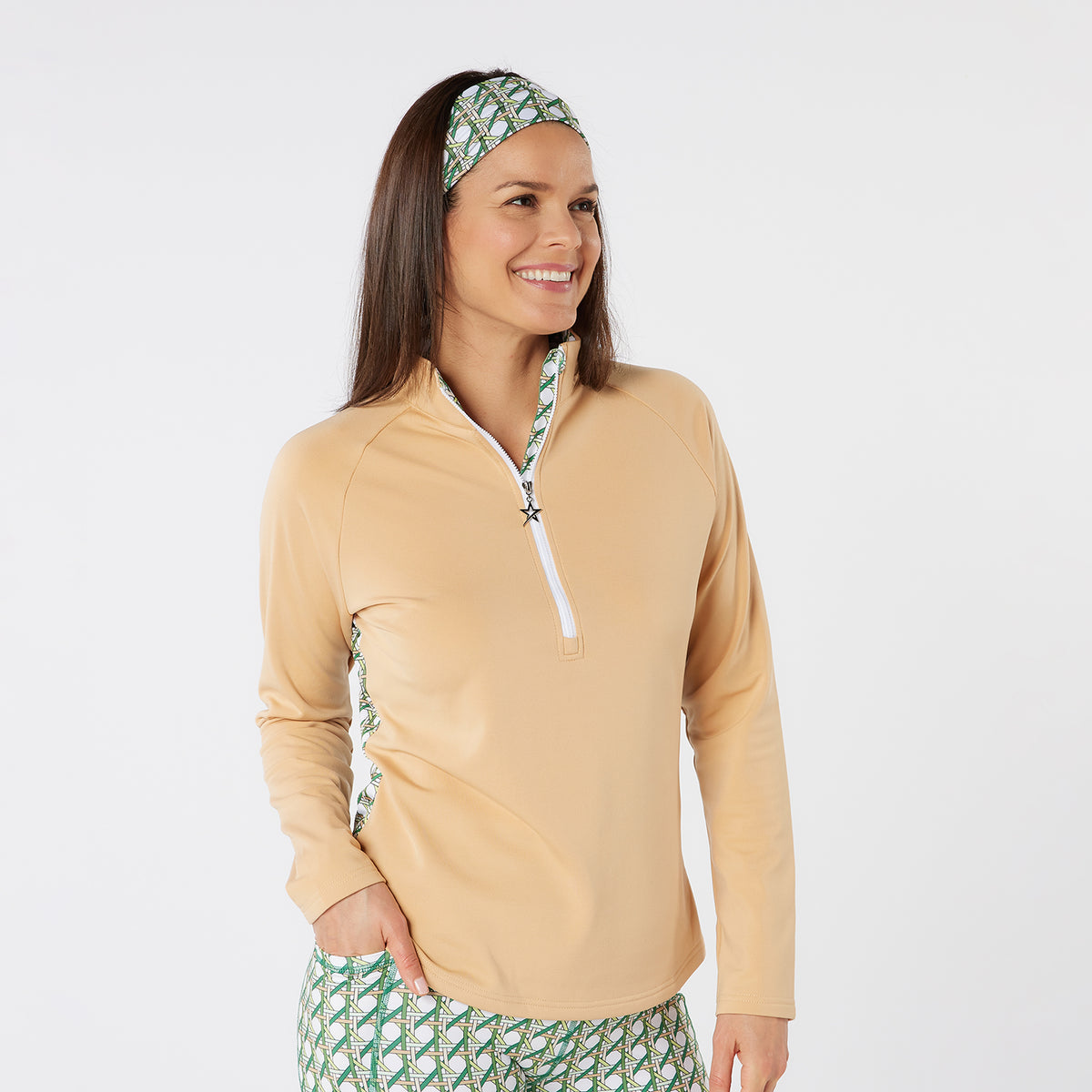 Swing Out Sister Micro Fleece Backed Top with Back Pattern 