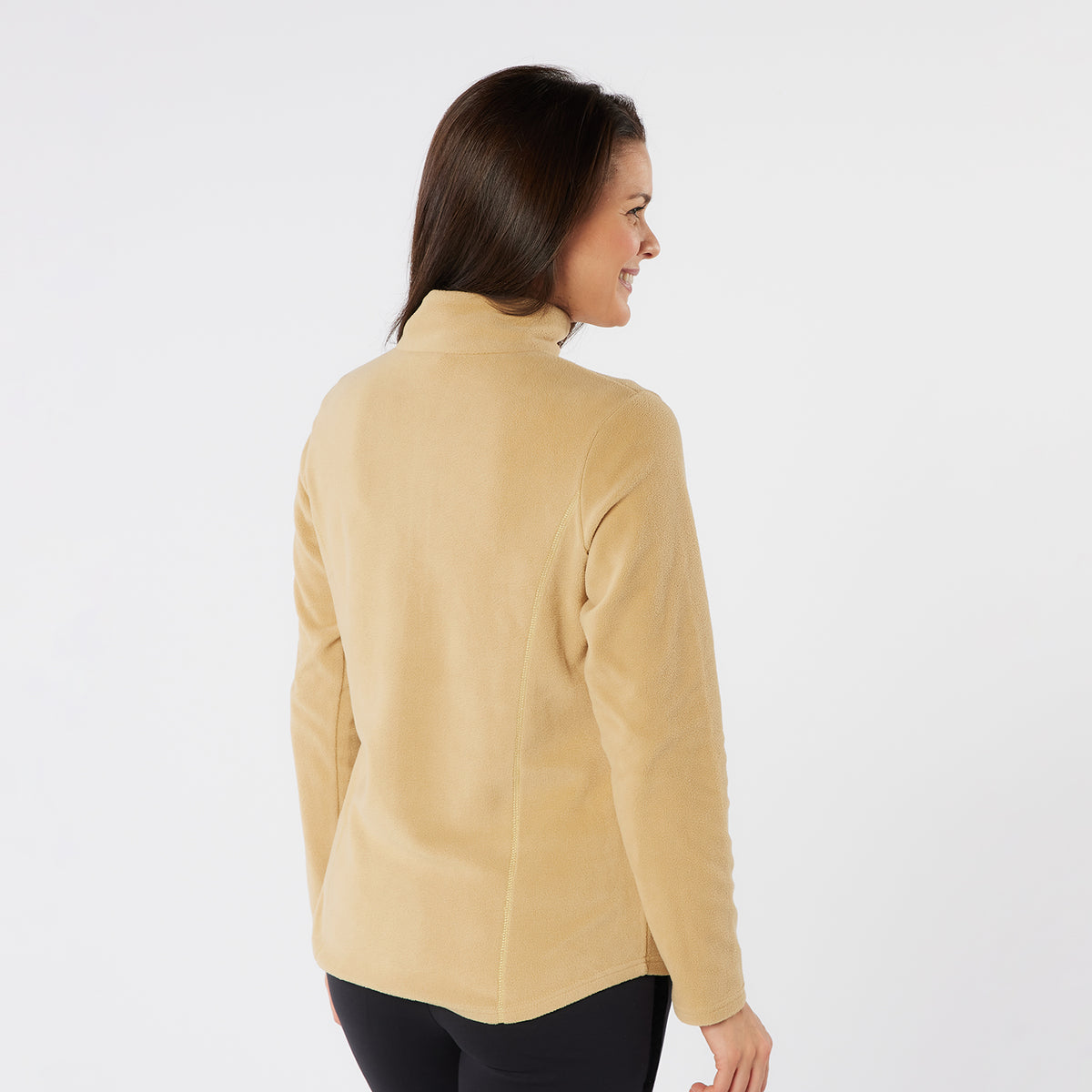 Swing Out Sister Ultra-Soft 1/4 Zip Fleece with Silver Thread Contour Seams