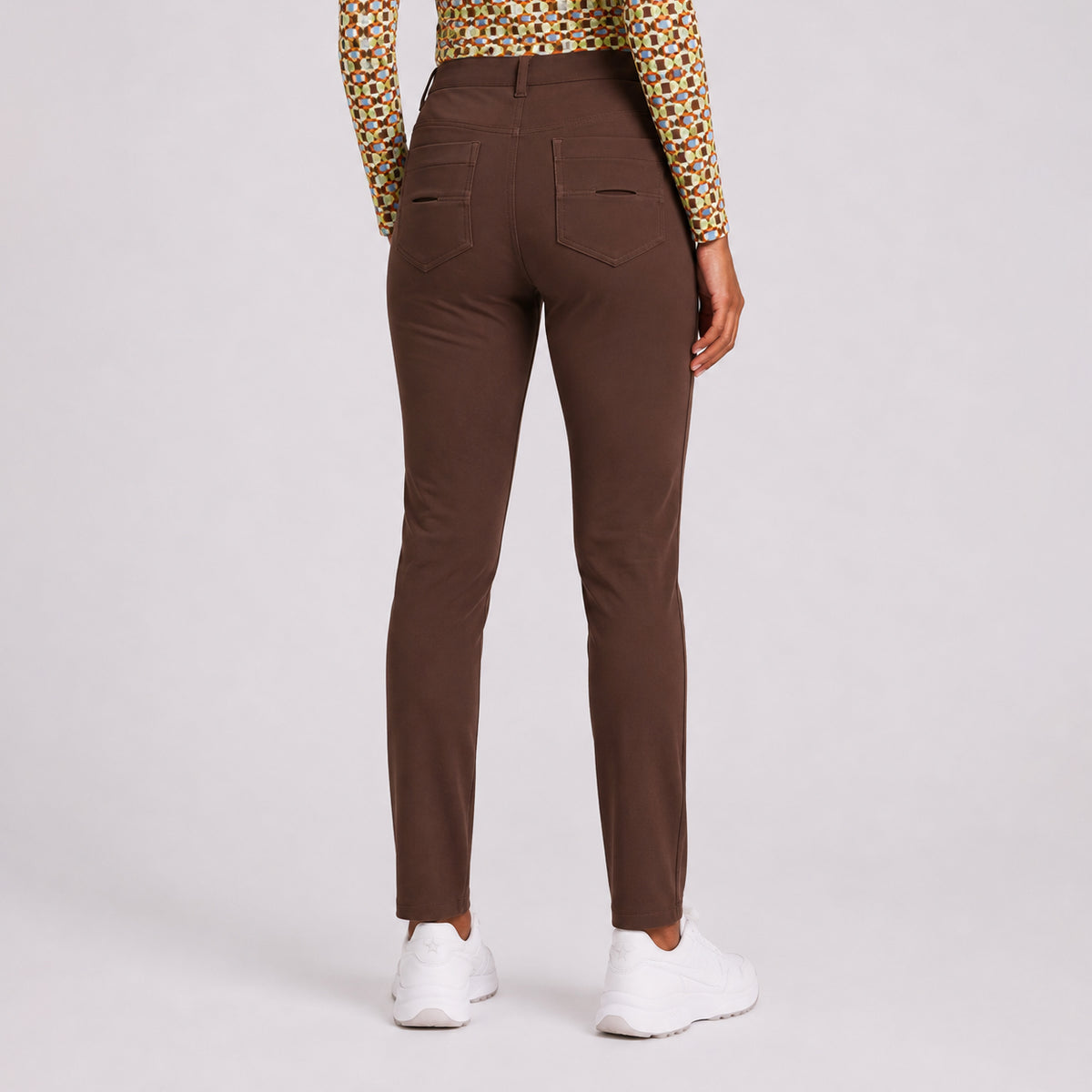 Swing Out Sister Micro-Fleece Backed Thermal Trouser in Rich Brown