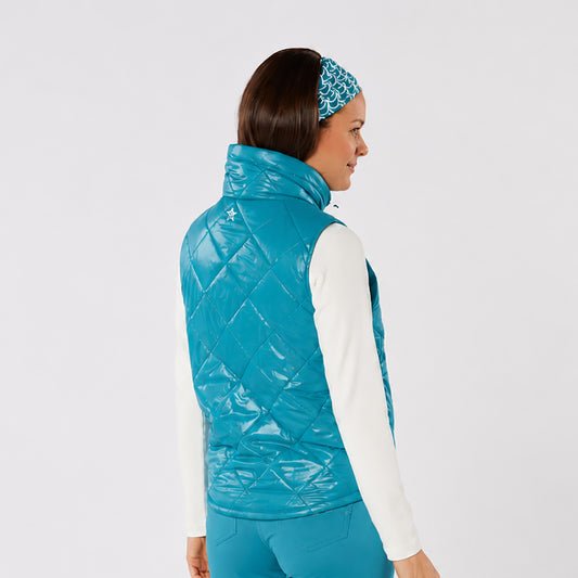Swing Out Sister Warm Quilted Gilet with Adjustable Toggle Collar