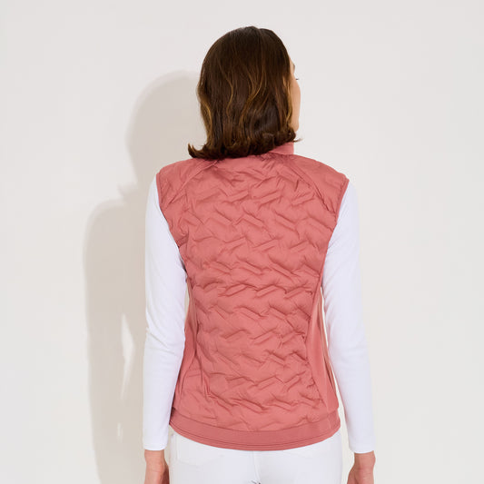 Abacus Ladies Quilted Gilet with Stretch Side Panels