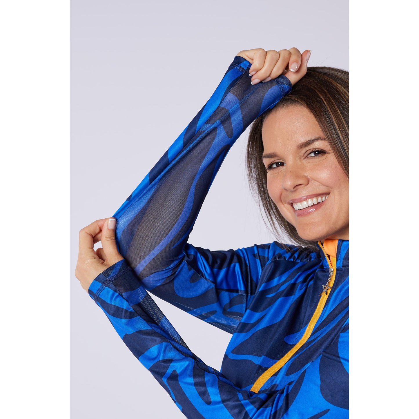 Swing Out Sister Ladies Elaine 1/4 Zip in Tigers Eye