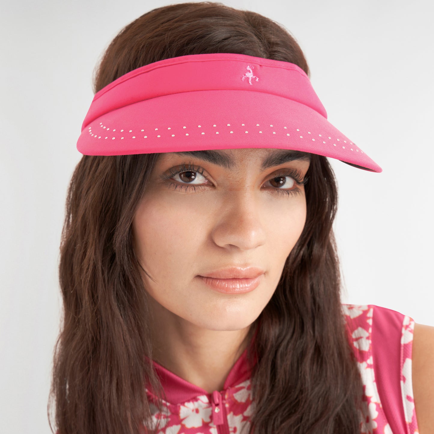 Green Lamb Ladies Diamanté Visor with Adjustable Fit