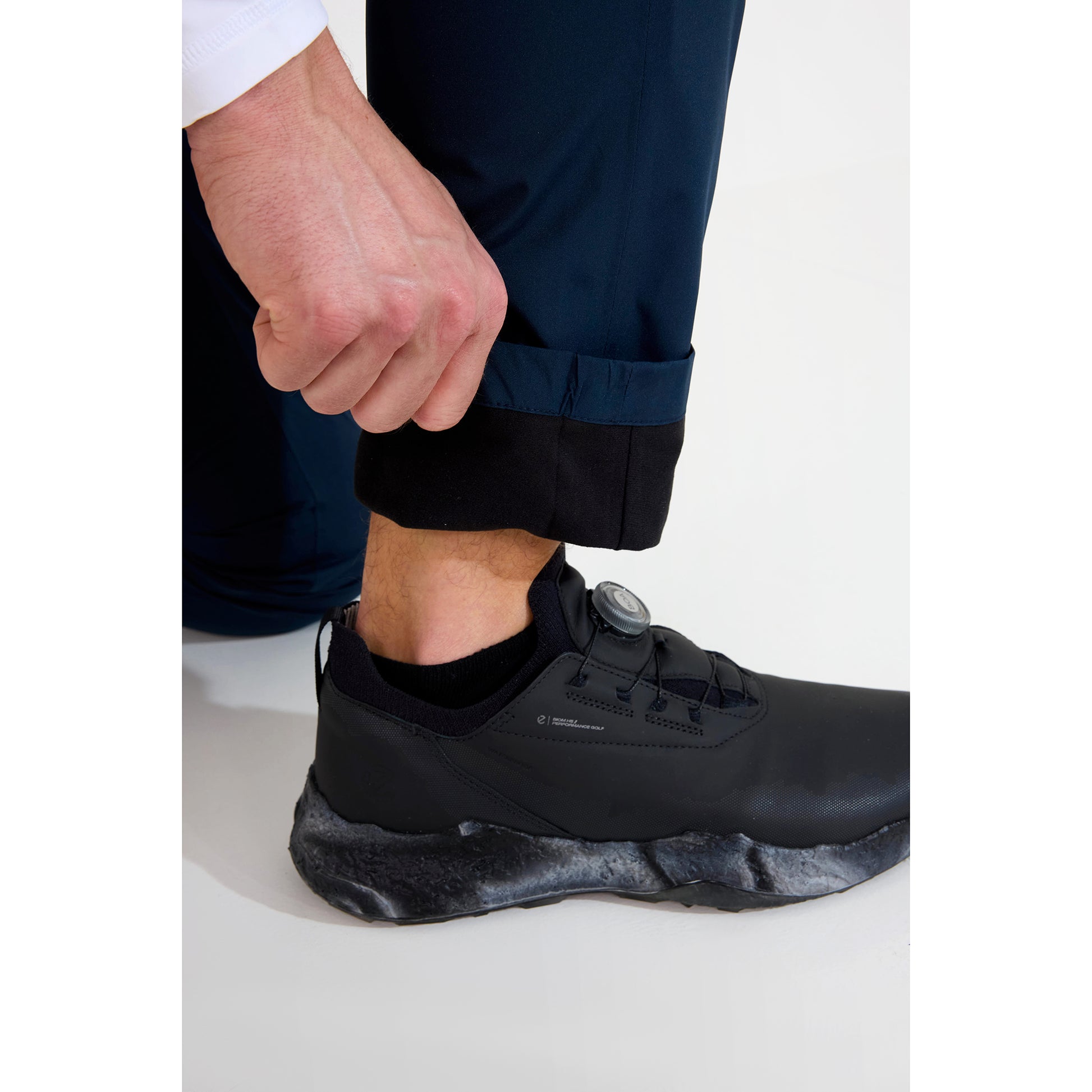 Abacus Mens Navy Links Waterproof Trousers with Brushed Inner