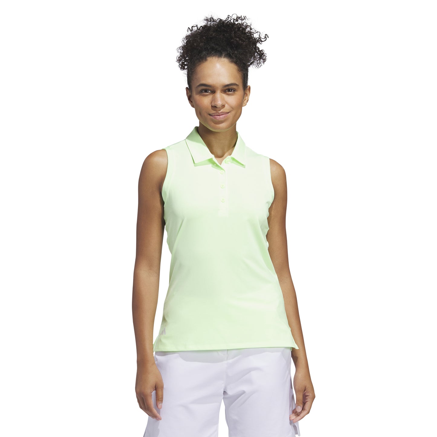 adidas Ladies Sleeveless Golf Polo in Green Spark – GolfGarb