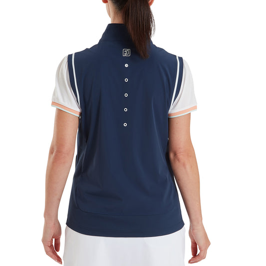 FootJoy Ladies Ultra Lightweight & Packable Gilet in Navy with Water Resistant Finish