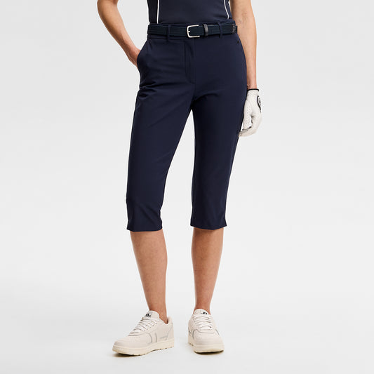 J.Lindeberg Ladies Navy Capris for Lightweight Comfort with Modern Elegance