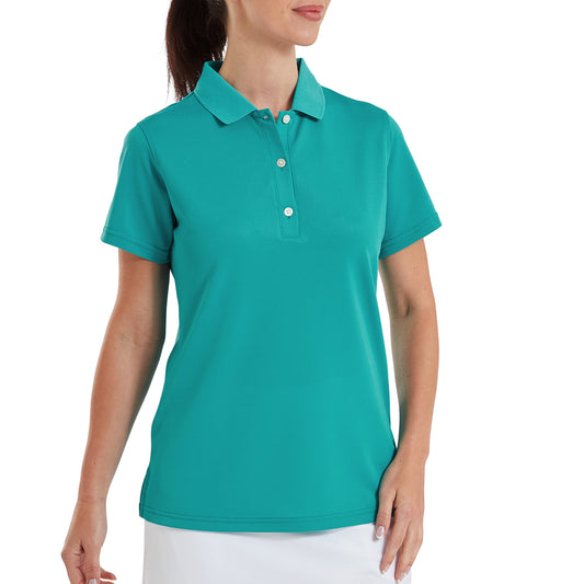 FootJoy Ladies Smart Short Sleeve Pique Polo for a Timeless Look