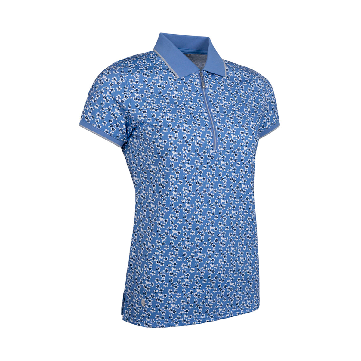 Glenmuir Ladies Short Sleeve Polo with Delicate Floral Print