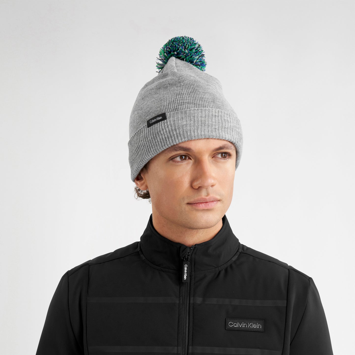 Calvin Klein Mens Fleece Lined Bobble Hat