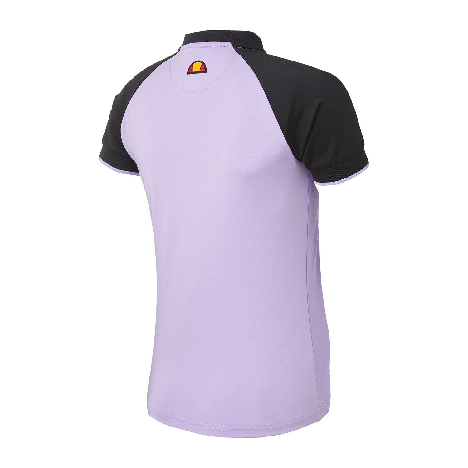 Ellesse Ladies Colour Block Short Sleeve Polo Shirt in Light Purple