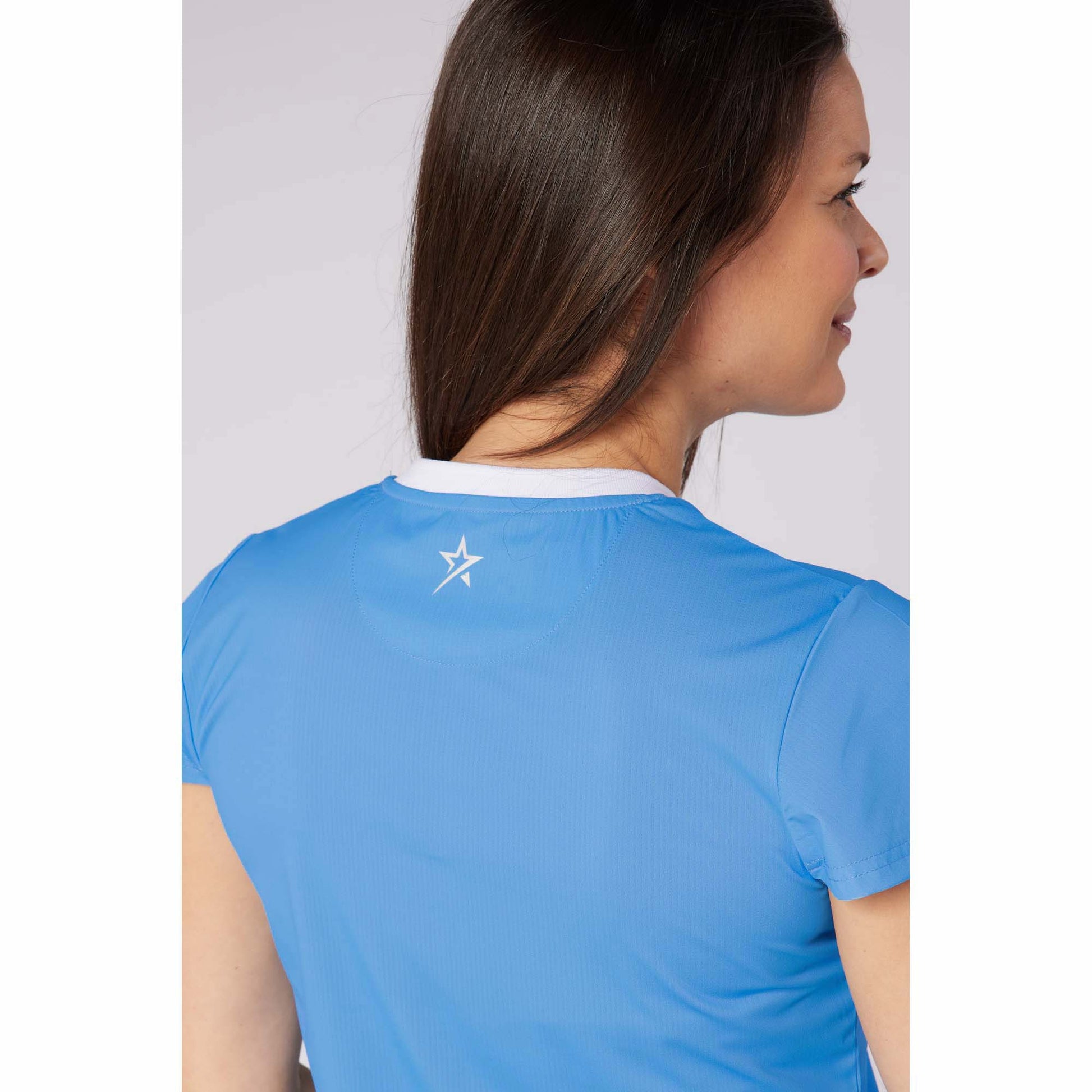 Swing Out Sister Ladies V-Neck Polo with Fabulous Floaty Sleeves for a Feminine Edge