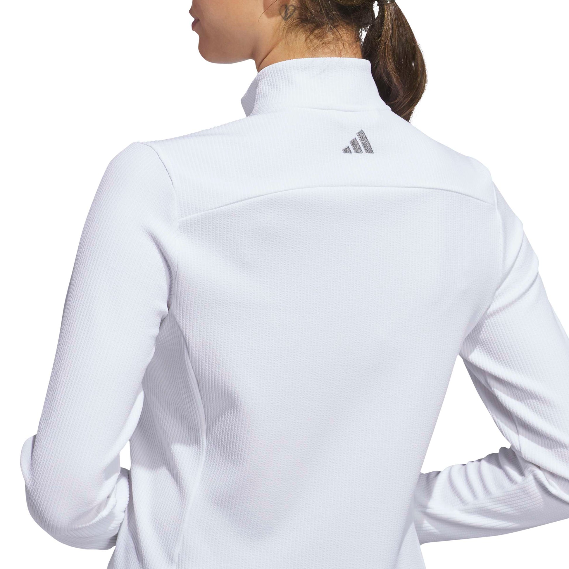 adidas Golf Ladies Full-Zip Textured Jacket – Lightweight Layering for Everyday Wear & On-Course Comfort