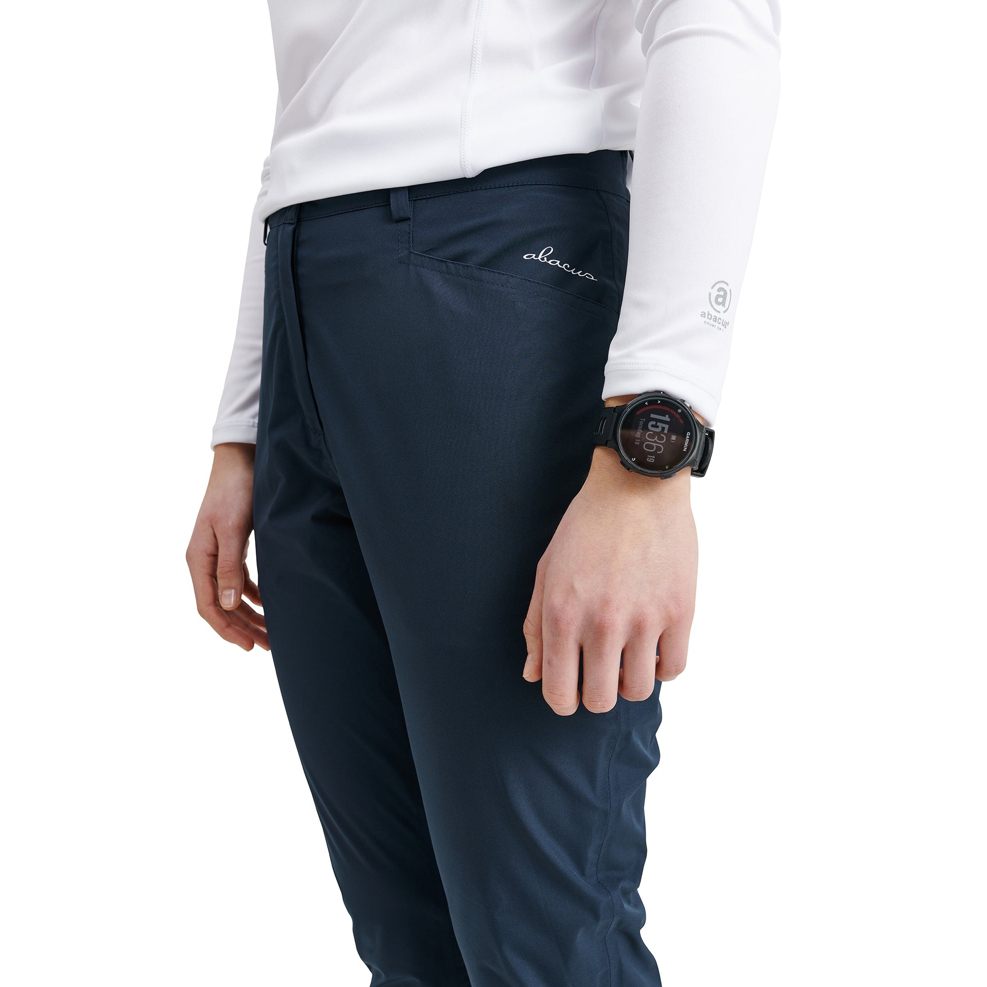 Abacus Ladies Warm Waterproof Trousers with Brushed Inner in Navy