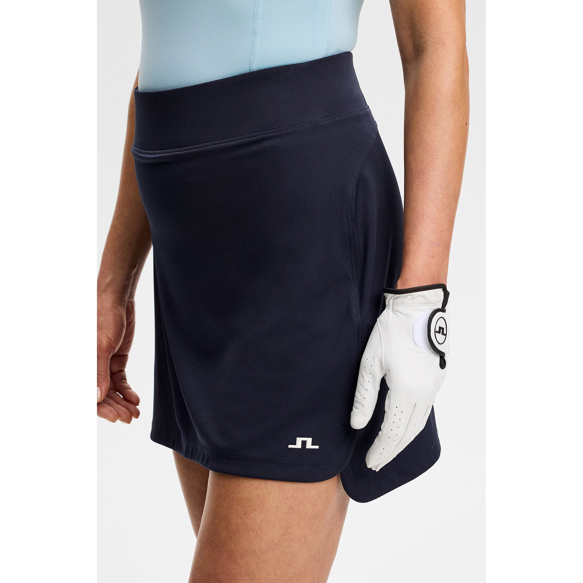 J.Lindeberg Ladies Pull-On Skort in Navy - Designed for Confident Movement