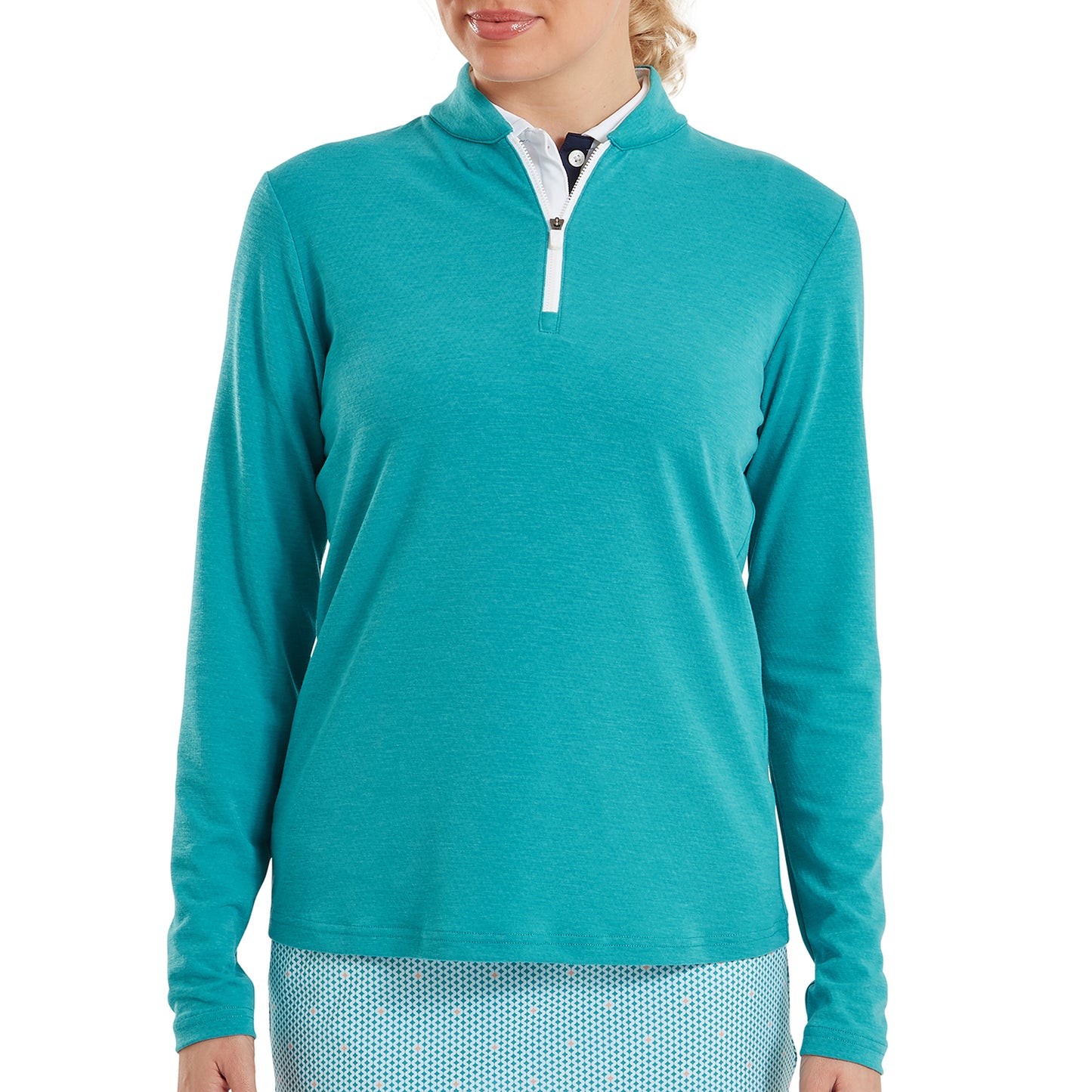 FootJoy Ladies Soft-Stretch Top with Contemporary Collar - Ideal for Layering