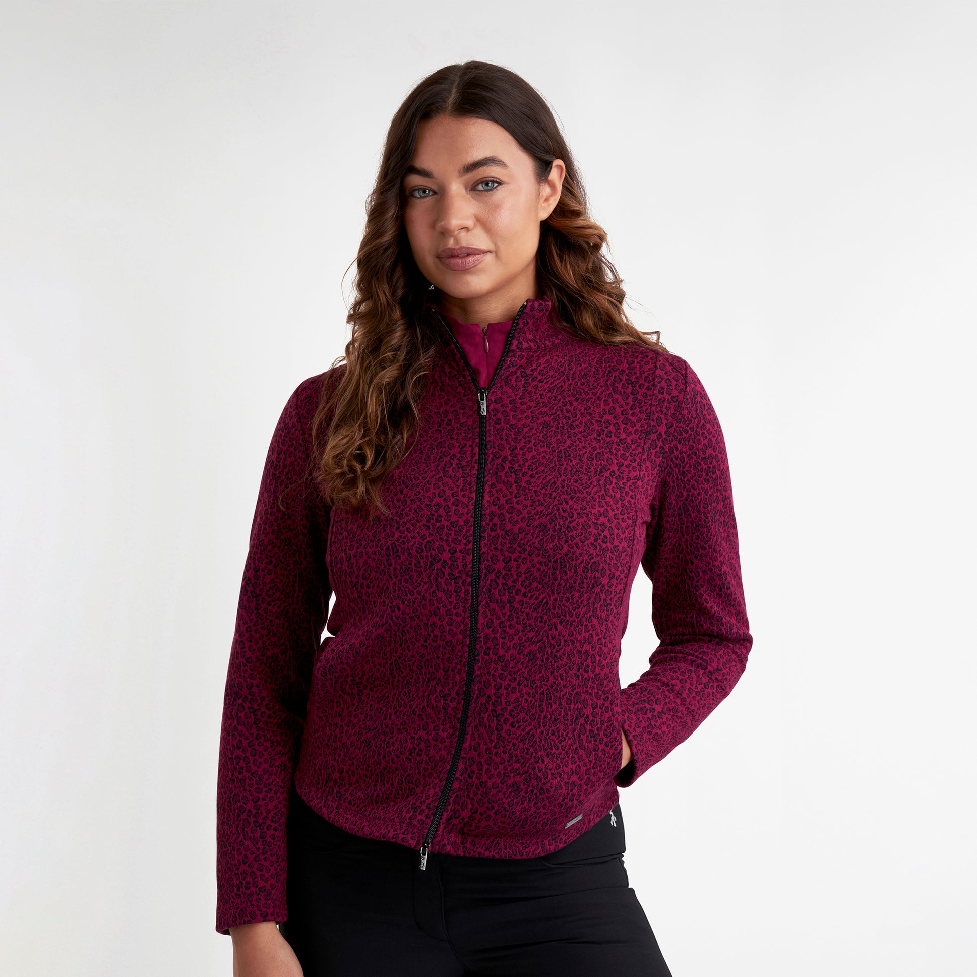 Green Lamb Ladies Jersey Lined Windproof Full-Zip Jacket