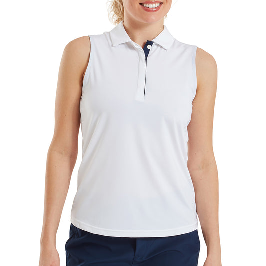 FootJoy Ladies Sleeveless Polo - Lightweight, Breathable & Timeless