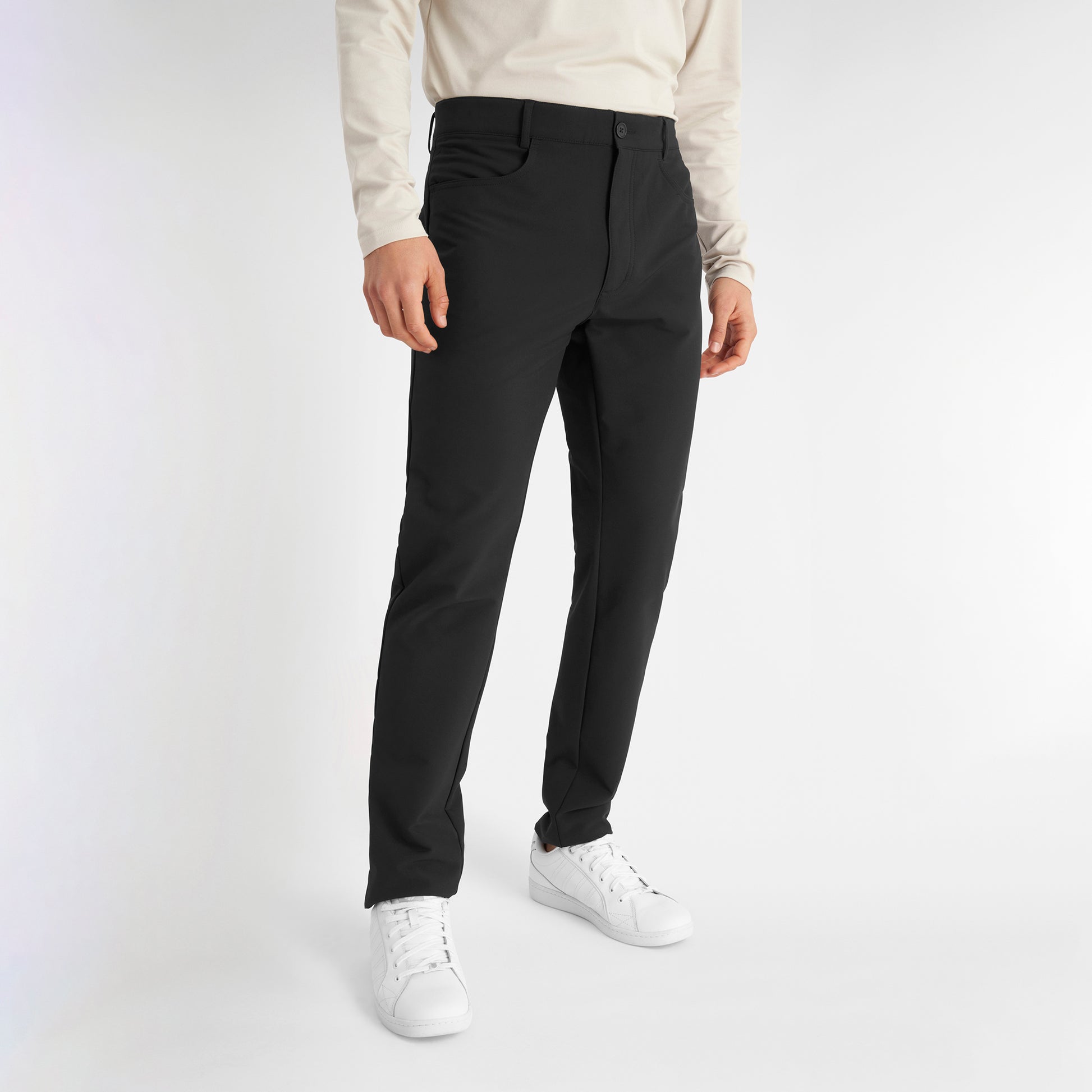 Calvin Klein Mens Black Water Resistant Thermal Trousers