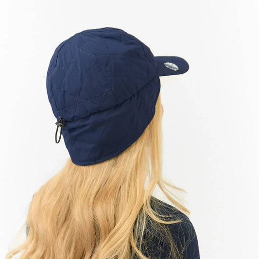 Surprizeshop Ladies Fleece Lined Waterproof Cap in Navy