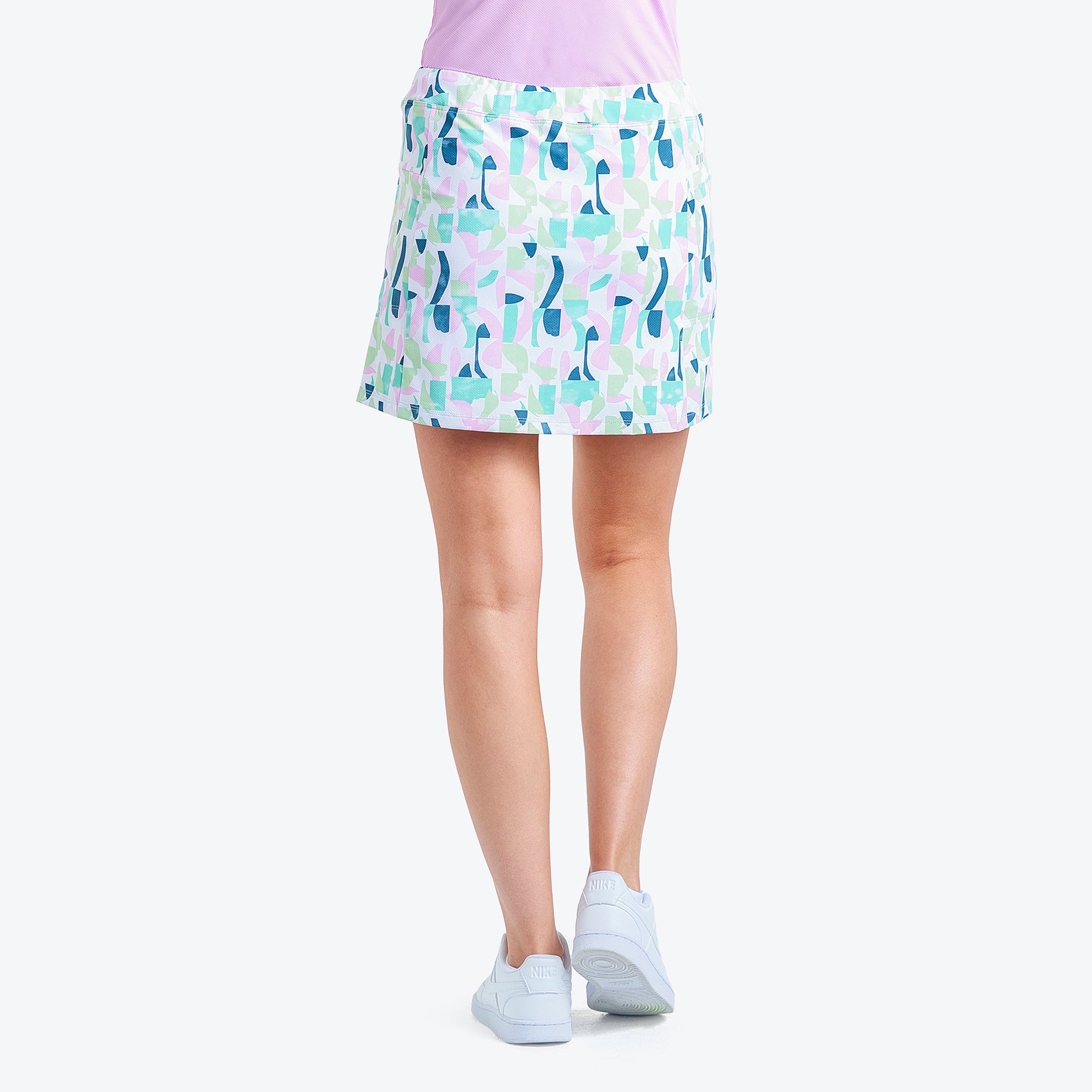 Nivo Ladies Livcool Pull-On Skort in Abstract Retro Print