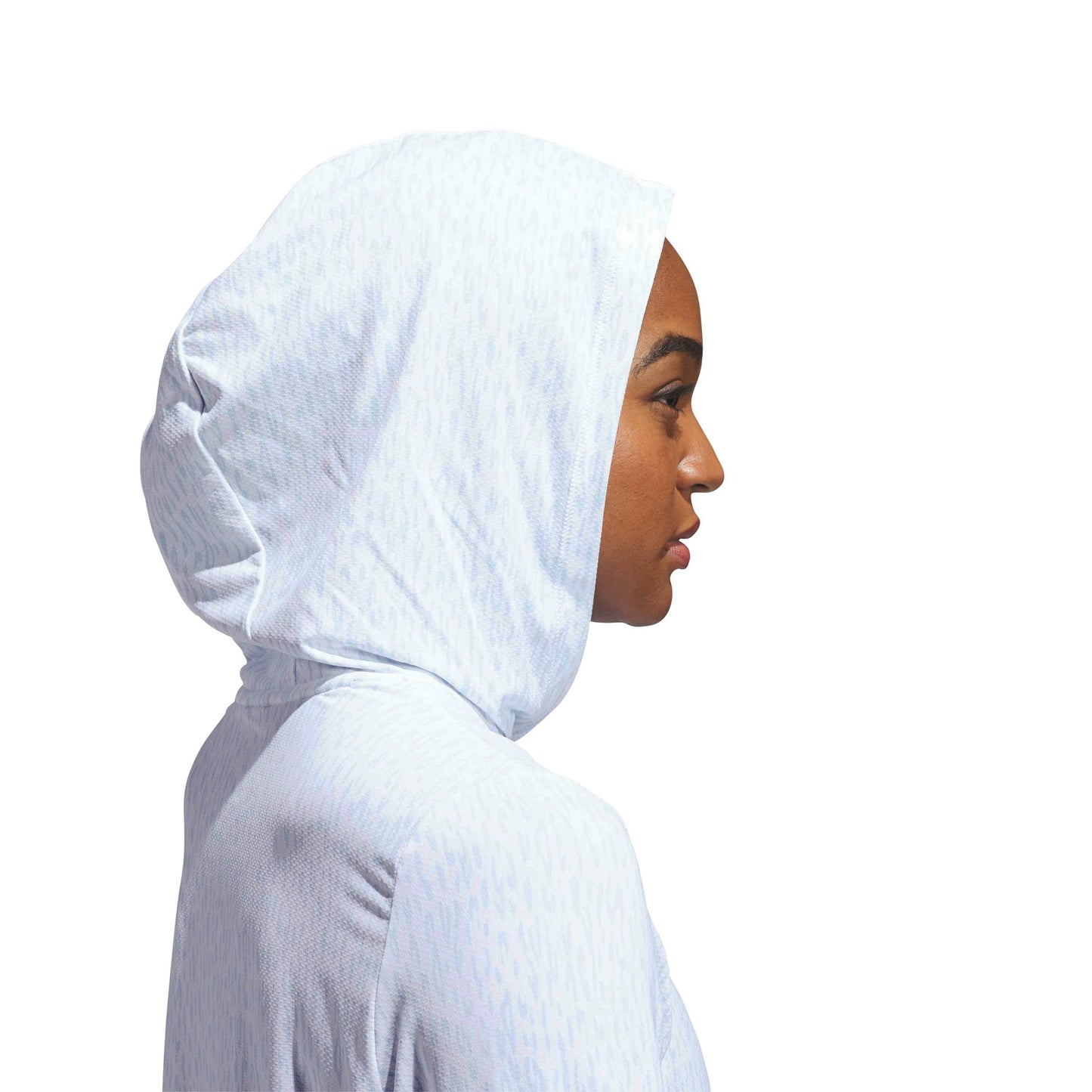 adidas Golf Ladies Lightweight Leopard Golf Hoodie For Range to Clubhouse Style