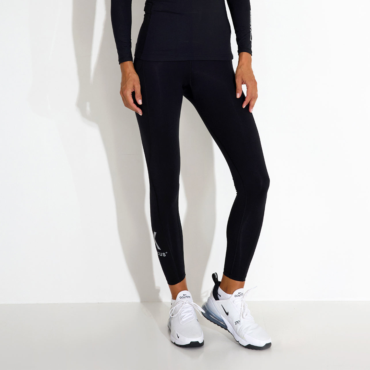 Abacus Ladies Black Compression Tights