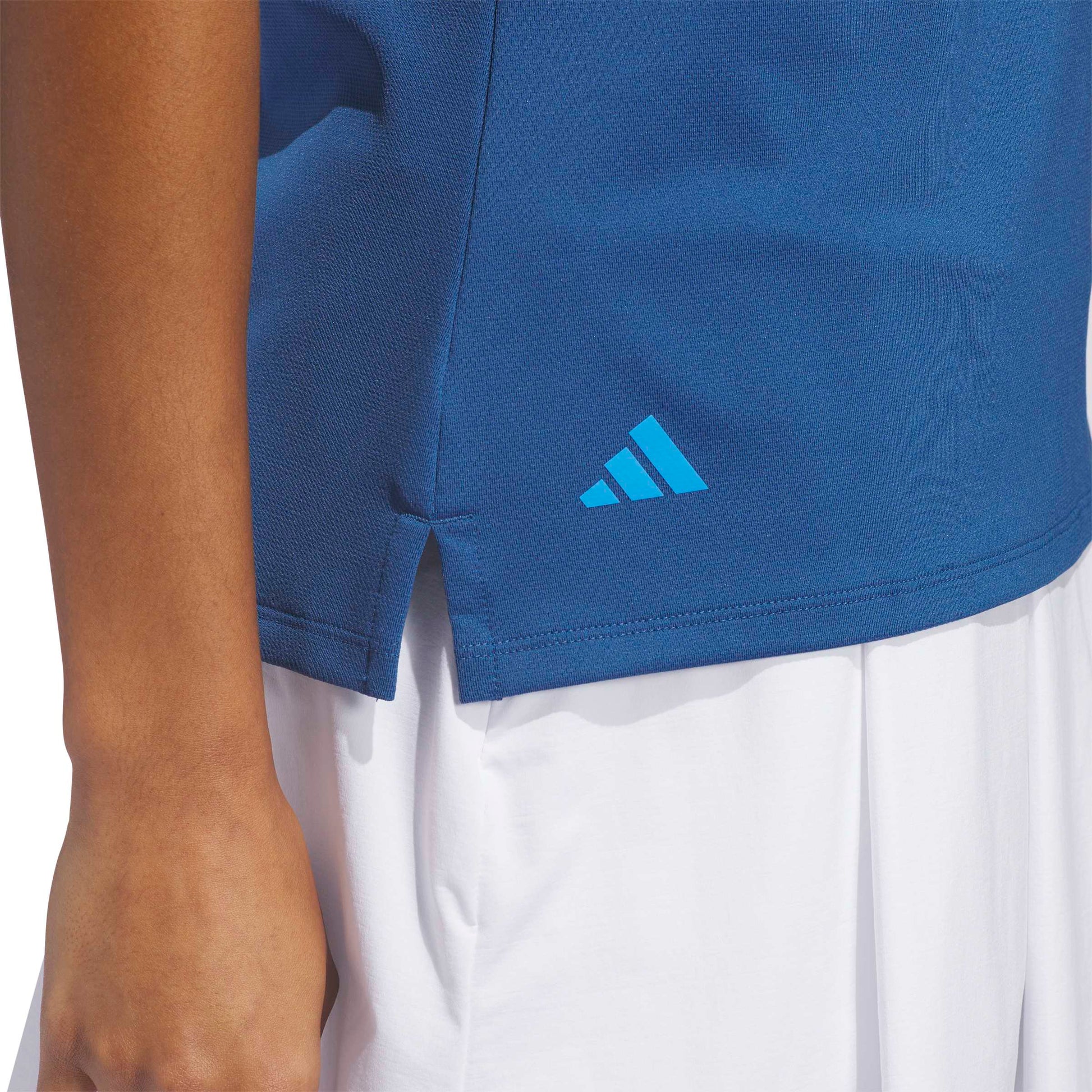 adidas Golf Ladies Short Sleeve Polo with Contrasting Trim for Feminine Flair with Every Swing