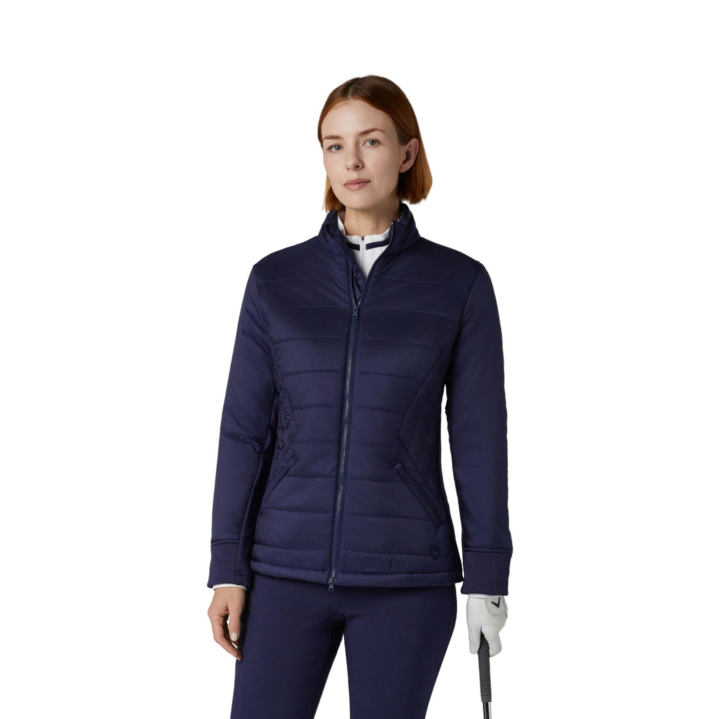 Callaway Ladies Golf Quilted Jacket with Primaloft in Navy