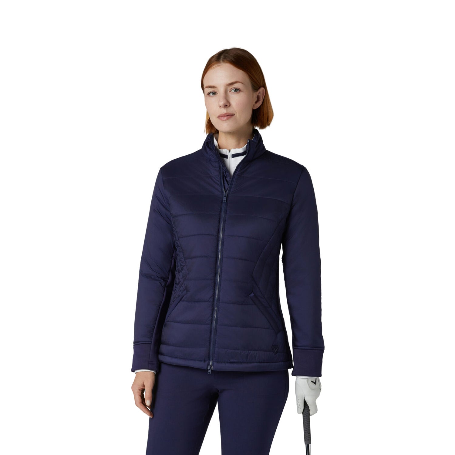 Callaway Ladies Golf Quilted Jacket with Primaloft in Navy