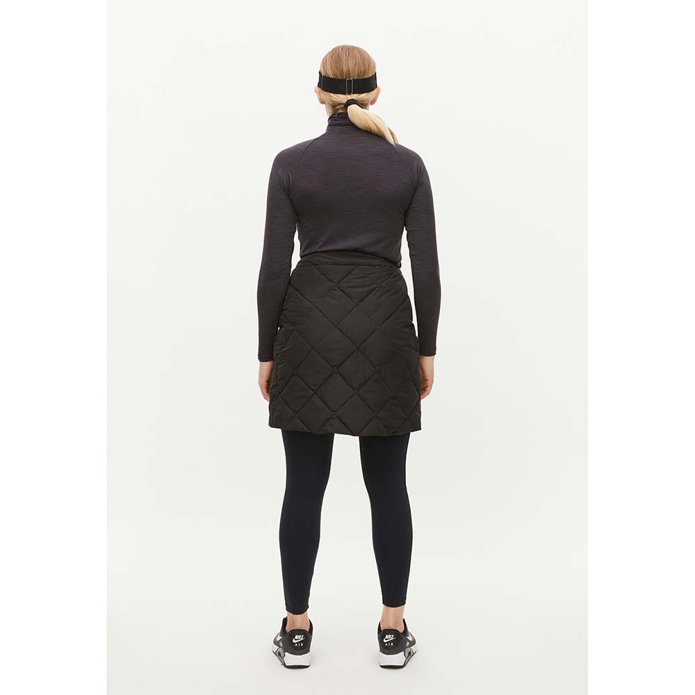 Rohnisch Ladies Waterproof Quilted Wrap Skirt in Black